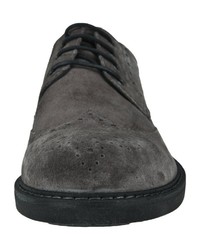 dunkelgraue Leder Brogues von IGI&CO