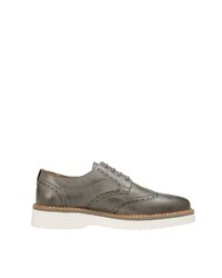 dunkelgraue Leder Brogues von Marc O'Polo