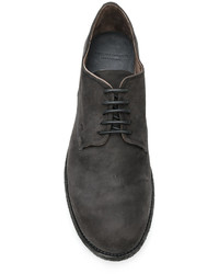 dunkelgraue Leder Derby Schuhe von Officine Creative