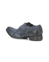 dunkelgraue Leder Derby Schuhe von A Diciannoveventitre
