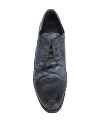 dunkelgraue Leder Derby Schuhe von A Diciannoveventitre