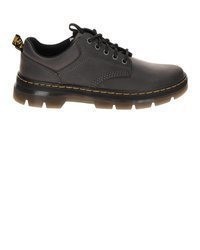 dunkelgraue Leder Derby Schuhe von Dr. Martens
