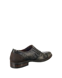 dunkelgraue Leder Derby Schuhe von KRISBUT