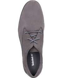 dunkelgraue Leder Derby Schuhe von Timberland