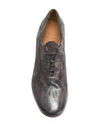 dunkelgraue Leder Derby Schuhe von Premiata