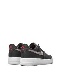 dunkelgraue Leder niedrige Sneakers von Nike