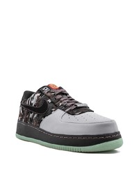 dunkelgraue Leder niedrige Sneakers von Nike