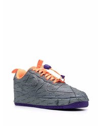 dunkelgraue Leder niedrige Sneakers von Nike