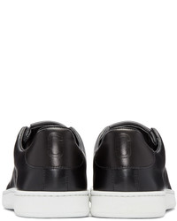 dunkelgraue Leder niedrige Sneakers von Marc Jacobs