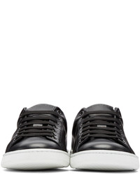 dunkelgraue Leder niedrige Sneakers von Marc Jacobs