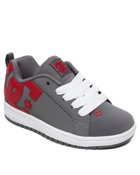 dunkelgraue Leder niedrige Sneakers von DC Shoes