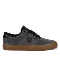 dunkelgraue Leder niedrige Sneakers von DC Shoes