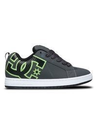 dunkelgraue Leder niedrige Sneakers von DC Shoes