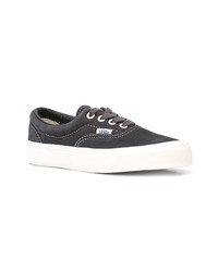 dunkelgraue Leder niedrige Sneakers von Vans