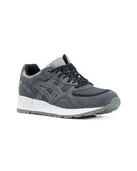 dunkelgraue Leder niedrige Sneakers von Asics