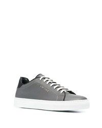 dunkelgraue Leder niedrige Sneakers von Philipp Plein