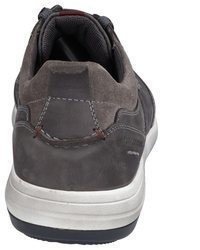 dunkelgraue Leder niedrige Sneakers von Josef Seibel