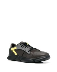 dunkelgraue Leder niedrige Sneakers von Camper