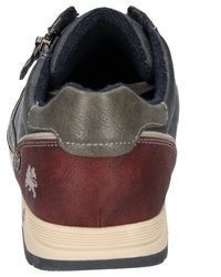 dunkelgraue Leder niedrige Sneakers von LERROS