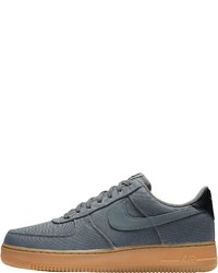 dunkelgraue Leder niedrige Sneakers von Nike Sportswear