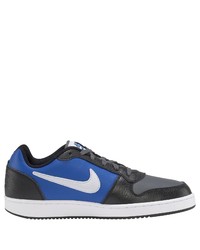 dunkelgraue Leder niedrige Sneakers von Nike Sportswear