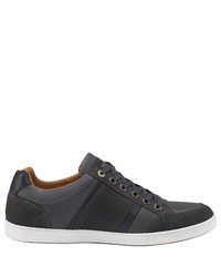 dunkelgraue Leder niedrige Sneakers von Pantofola D'oro