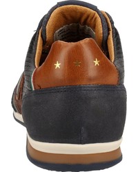 dunkelgraue Leder niedrige Sneakers von Pantofola D'oro