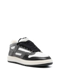 dunkelgraue Leder niedrige Sneakers von Represent