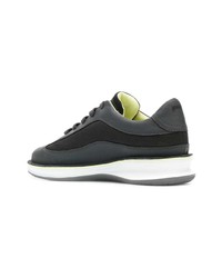 dunkelgraue Leder niedrige Sneakers von Camper