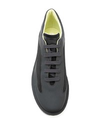 dunkelgraue Leder niedrige Sneakers von Camper