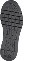 dunkelgraue Leder niedrige Sneakers von Waldläufer