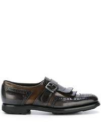 dunkelgraue Leder Oxford Schuhe von Church's