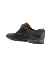 dunkelgraue Leder Oxford Schuhe von Premiata