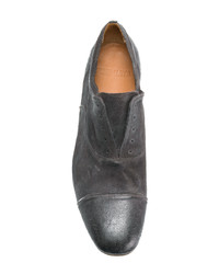 dunkelgraue Leder Oxford Schuhe von Premiata