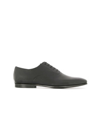 dunkelgraue Leder Oxford Schuhe von Lanvin