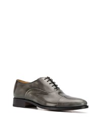 dunkelgraue Leder Oxford Schuhe von Scarosso