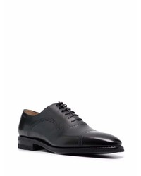 dunkelgraue Leder Oxford Schuhe von Bally