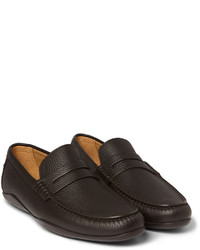 dunkelgraue Leder Slipper von Harry's of London