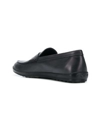 dunkelgraue Leder Slipper von Tod's