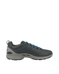 dunkelgraue Leder Sportschuhe von Ecco