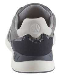 dunkelgraue Leder Sportschuhe von s.Oliver