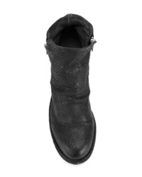 dunkelgraue Leder Stiefeletten von Officine Creative