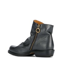 dunkelgraue Leder Stiefeletten von Fiorentini+Baker