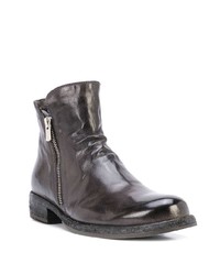 dunkelgraue Leder Stiefeletten von Officine Creative