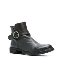 dunkelgraue Leder Stiefeletten von Officine Creative