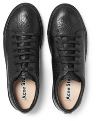 dunkelgraue Leder Turnschuhe von Acne Studios