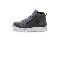 dunkelgraue Leder Turnschuhe von Gemini