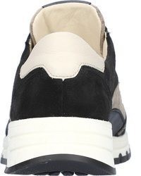 dunkelgraue Leder Turnschuhe von Waldläufer