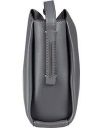 dunkelgraue Leder Umhängetasche von Calvin Klein