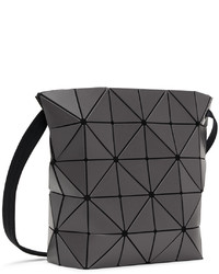 dunkelgraue Leder Umhängetasche von Bao Bao Issey Miyake